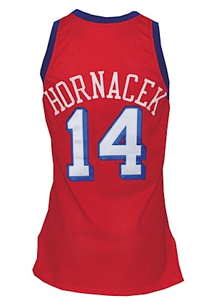 1992-93 Jeff Hornacek Philadelphia 76ers Game-Used Road Jersey