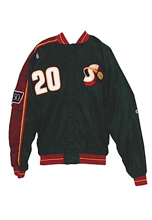 1996-97 Gary Payton Seattle SuperSonics Worn Warm-Up Jacket