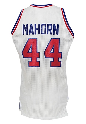 Circa 1987 Rick Mahorn Detroit Pistons Game-Used & Autographed Home Jersey (JSA)