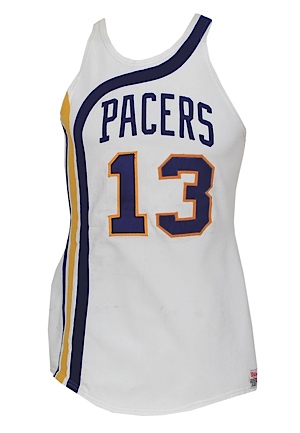 1971-72 Marv Winkler ABA Indiana Pacers Game-Used Home Jersey  