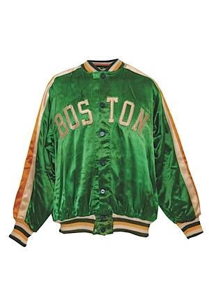 1956-57 Andy Phillip Boston Celtics Worn Satin Road Warm-Up Jacket (Rare) (Championship Season)