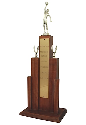 4/1/1966 Calvin Murphy Roundball Classic MVP High School Trophy (Murphy LOA)
