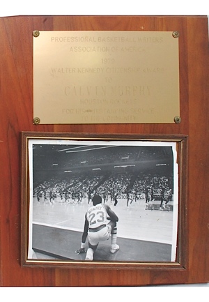 1979 Calvin Murphy Houston Rockets Walter Kennedy Citizenship Award (Murphy LOA)
