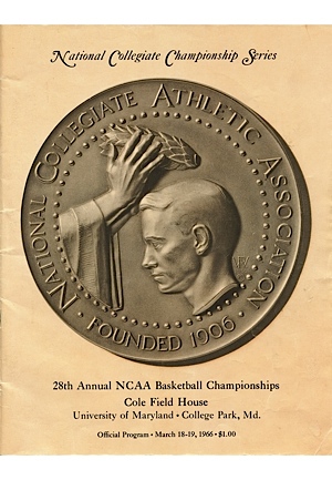 1966 NCAA National Championship Series Final Four Official Program (Historic Texas Western)
