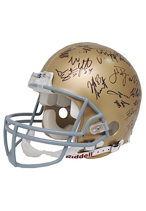 2006 Notre Dame Fighting Irish Team Autographed Helmet (JSA)