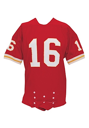 Early 1970s Len Dawson Kansas City Chiefs Team-Issued Home Jersey