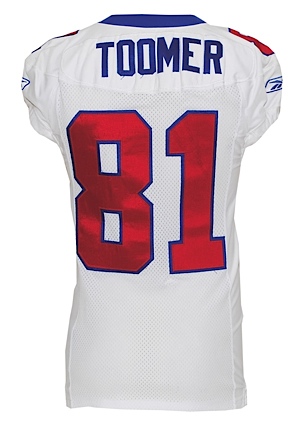 2004 Amani Toomer NY Giants Game-Used Road Jersey (Team Repair)
