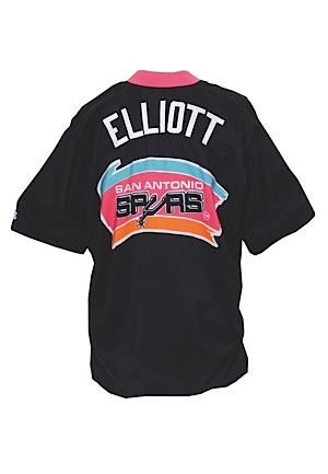 1992-93 Sean Elliott San Antonio Spurs Worn Warm-Up Uniform (2)