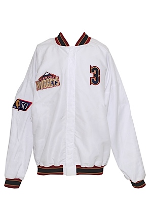 1996-97 Dale Ellis Denver Nuggets Worn & Autographed Home Warm-Up Uniform with 1994-95 Road Warm-Up Jacket (3) (JSA) (Ellis LOA)