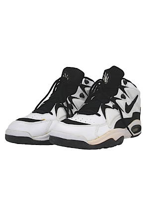 1995 Dennis Rodman SA Spurs Game-Used & Autographed Sneakers (Dale Ellis LOA) (JSA)