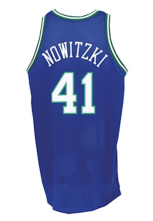 1998-99 Dirk Nowitzki Rookie Dallas Mavericks Game-Used Road Jersey