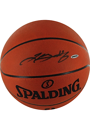 LeBron James Autographed Official NBA Basketball (UDA)