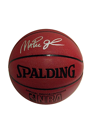 Magic Johnson Autographed NBA I/O Basketball (Steiner COA)