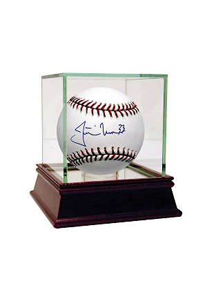 Justin Morneau Autographed MLB Baseball (MLB Auth)
