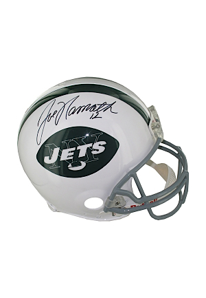 Joe Namath Autographed New York Jets Authentic Throwback Helmet