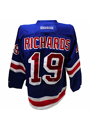 Brad Richards Autographed New York Rangers Premier Blue Jersey (Signed on Back)