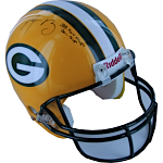 Aaron Rodgers Packers Authentic Helmet w/ "SB XLV MVP, 2011 MVP" Insc. (Steiner COA)