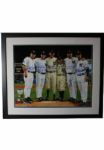 Yankees Final Game at Yankee Stadium Perfect Game Battery Mates w/ PG Insc. 16"x20" Photo (MLB Auth)