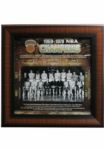 New York Knicks 1969- 1970 NBA Champions Framed 14"x14" Photo Collage