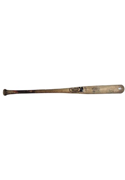Louisville Slugger Blonde Bat (Cracked) (Chicago White Sox Wilson Betemit Model) (#17 written on Bottom) (Steiner Sports COA)