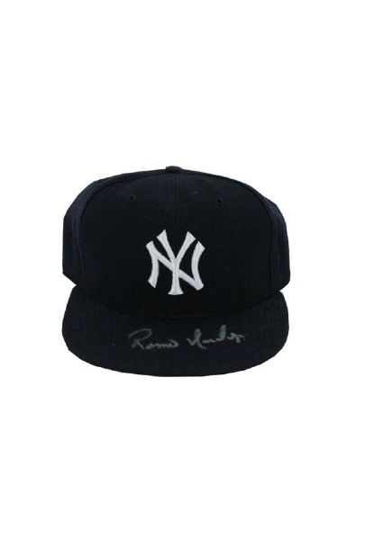 Ramiro Mendoza Autographed Yankee Hat (SSM 3rd Party Holo and Cert) (Steiner Sports COA)