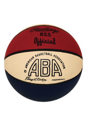 5/4/1968 Inaugural Season ABA Championship Game-Used Basketball - Game 7 of the 1967-68 ABA Finals (Sourced from the Trainer)