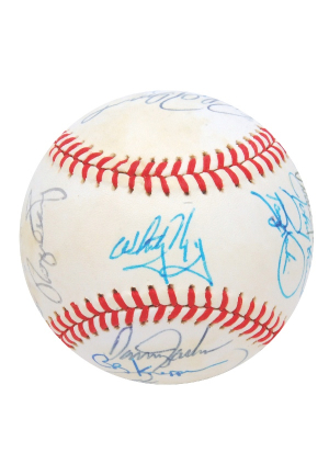 1988 National League All-Star Team Autographed Baseball (JSA)(Hershiser LOA)