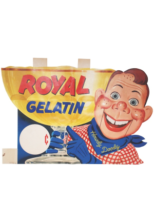 Original 1950s Howdy Doody Royal Gelatin Promotional Display