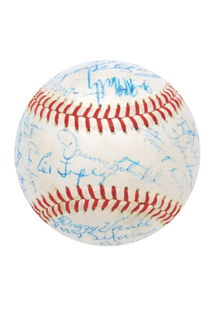 2/4/1961 Sixth Annual March of Dimes Old-Timers’ Game Multi-Signed Baseball (JSA)