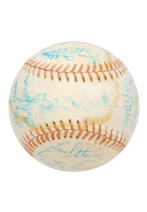 1976 AL Champion New York Yankees Team-Signed Baseball (JSA)