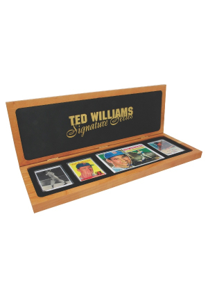 Ted Williams Autographed Ceramic Card Set (JSA)
