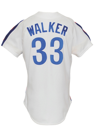 1991 Larry Walker Montreal Expos Game-Used & Autographed Home Jersey (JSA)