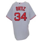 2007 David Ortiz Boston Red Sox Game-Used Road Jersey (Steiner LOA)