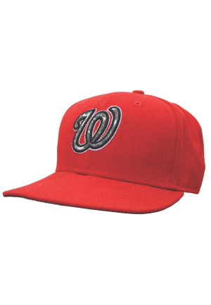 7/4/2012 Bryce Harper Rookie Washington Nationals Game-Used Patriotic Cap (MLB Authenticated)(Photomatch)