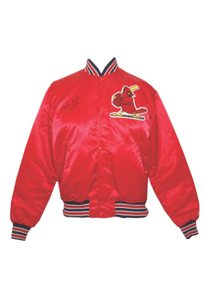 Early 1980s St. Louis Cardinals Autographed Bench Jacket Attributed to Ozzie Smith (JSA)