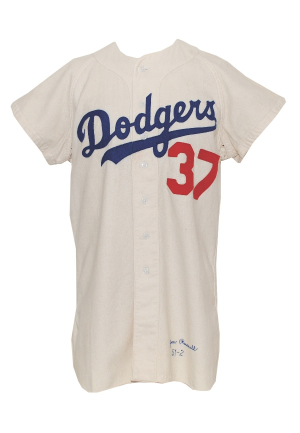 1951 Jim Russell Brooklyn Dodgers Game-Used Home Jersey                