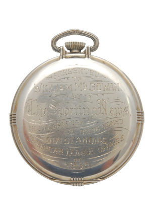1935 Bill McGowan Outstanding Umpire Pocket Watch