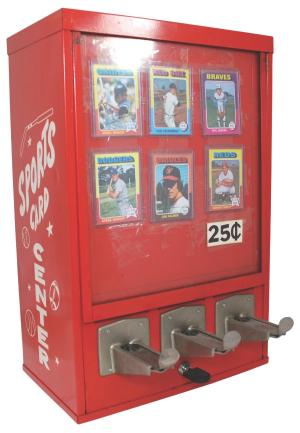 Original Topps 1975 Baseball Card Vending Machine