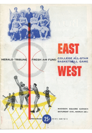 1953 East-West College All-Star Game Autographed Program (JSA)