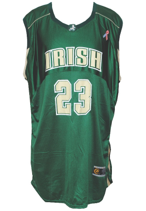 Circa 2002 LeBron James St. Vincent-St. Mary High School Game-Used Road Jersey
