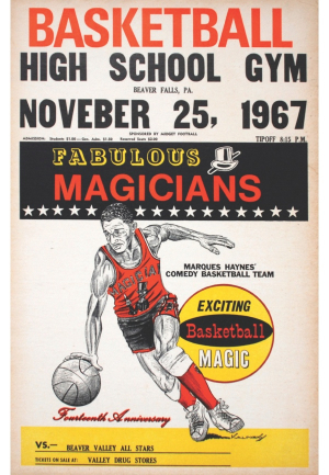 Lot of Original Harlem Magicians & Harlem Globetrotters Posters (3)