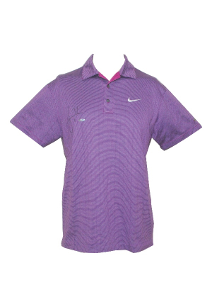 2/23/2008 Tiger Woods WGC Accenture Match Play Championship Worn Nike Polo Shirt (1 of 1)(UDA)(JSA)