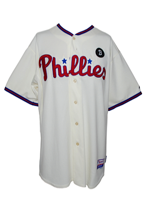 2011 Raul Ibanez Philadelphia Phillies Game-Used Home Jersey