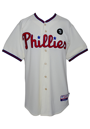 2011 Roy Oswalt Philadelphia Phillies Game-Used Home Jersey