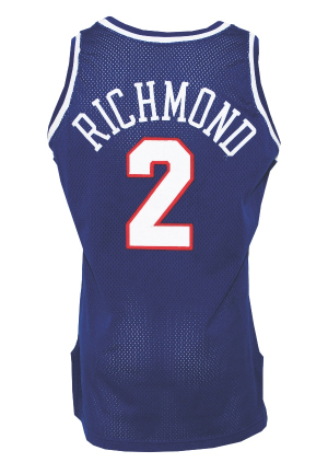 1993-94 Mitch Richmond Sacramento Kings Game-Used Road Jersey