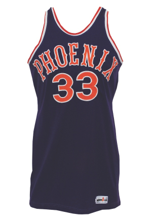 Circa 1980 Alvan Adams Phoenix Suns Game-Used Road Uniform (2) 