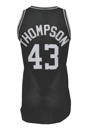 1986-87 Mychal Thompson San Antonio Spurs Pre-Season Worn & Autographed Road Jersey (JSA)