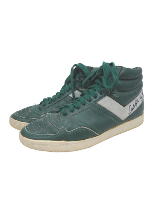 Early 1980s Cedric Maxwell Boston Celtics Game-Used & Autographed Sneakers (JSA)