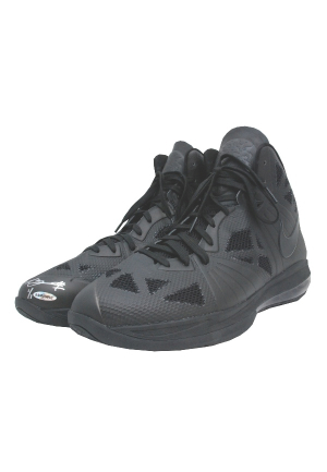 2011 LeBron James Miami Heat Practice Worn & Autographed Sneakers (1 of 1)(UDA)(JSA)
