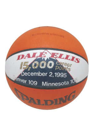 12/2/1995 Dale Ellis 15,000 Career Point Basketball (Ellis LOA)